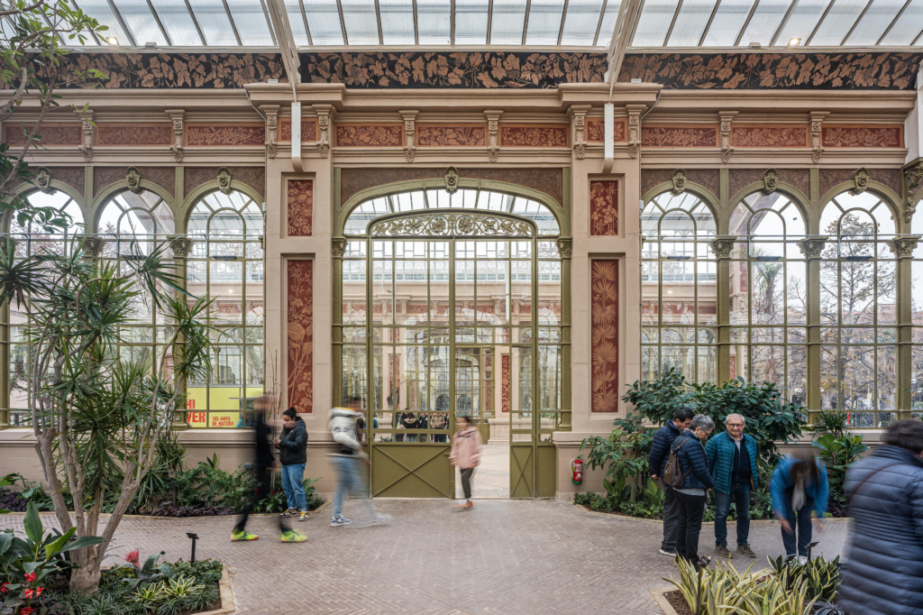 Hivernacle del Parc de la Ciutadella després de la restauració